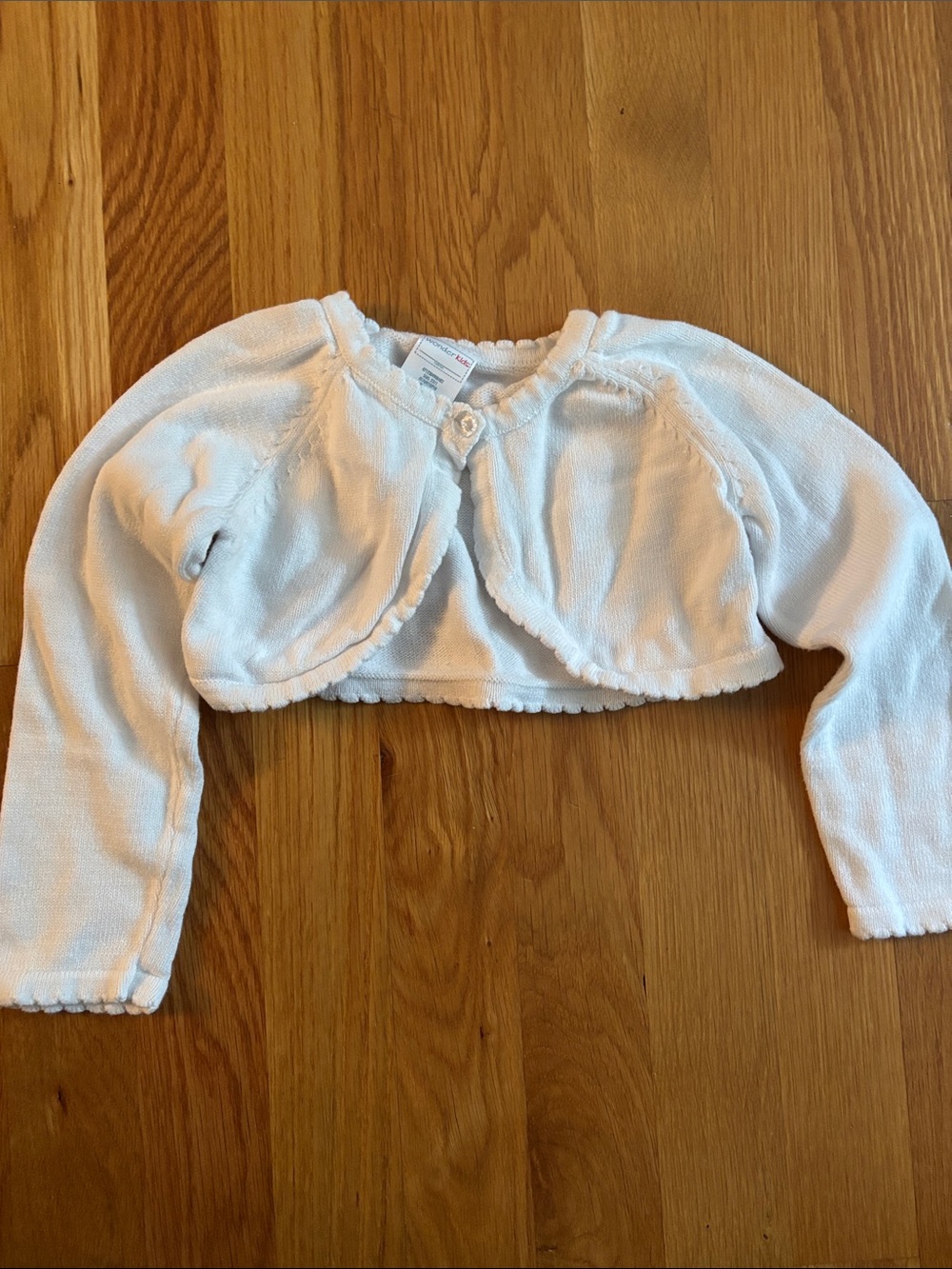 3T Wonder Kids White Bolero Cardigan